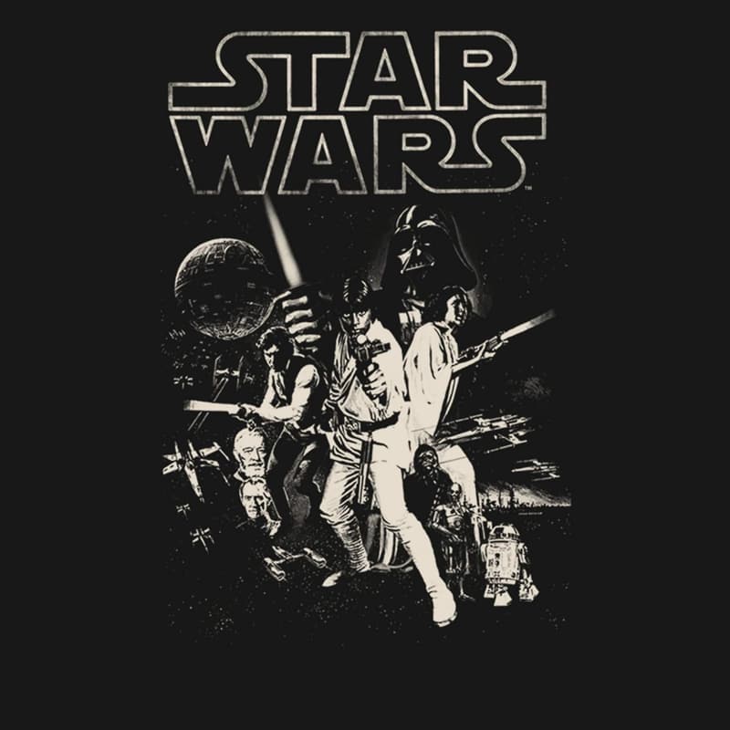 Star Wars Men's Graphic Tee - Official Poster Design