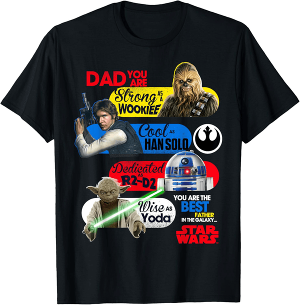 Best Father in the Galaxy Star Wars Graphic T-Shirt