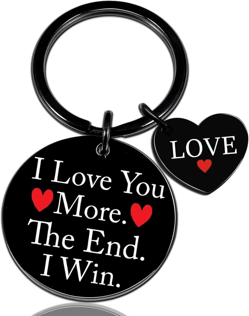 Love You More Keychain for Couples - Perfect Gift for Him/Her