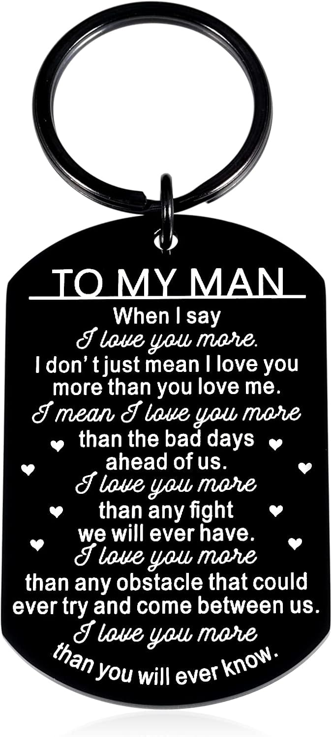 One Year Anniversary Keychain Gift for Husband