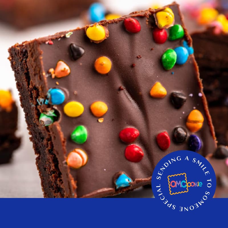 Father's Day Nut-Free Chocolate Brownie Gift Basket for Dad