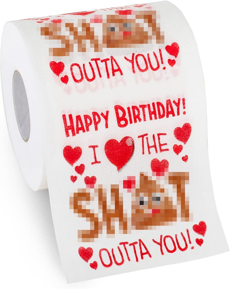 Husband Birthday Gift | Large Gag Toilet Paper Roll