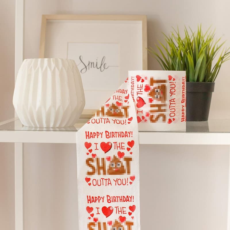 Husband Birthday Gift | Large Gag Toilet Paper Roll