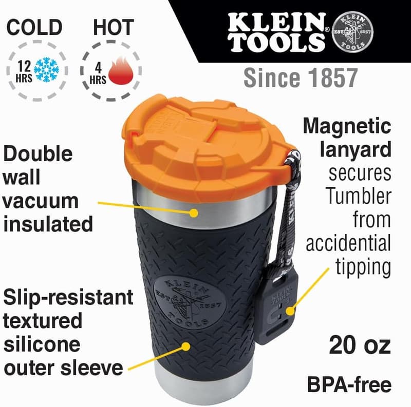 Insulated 20 oz. Stainless Steel Tumbler for Tradesmen