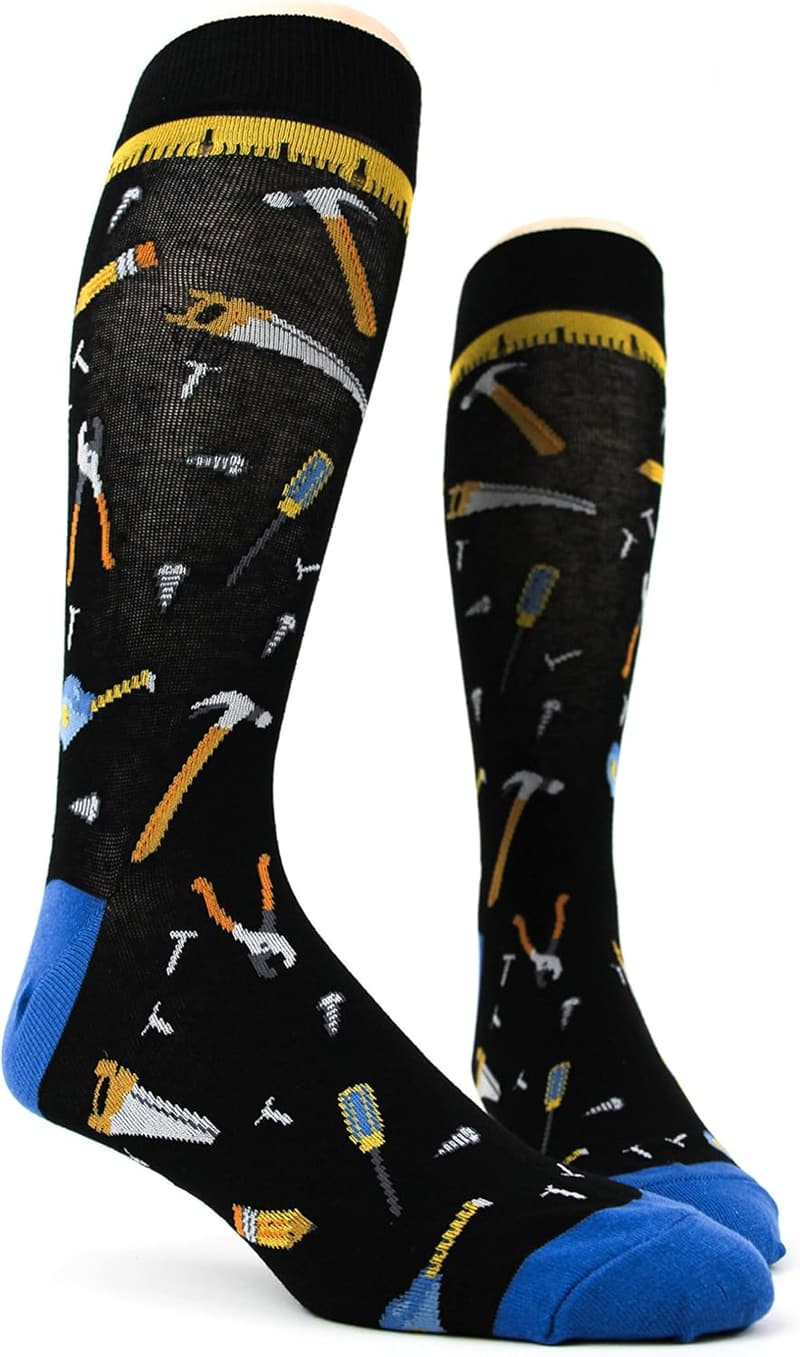 Cool Patterned Dress Socks for Men