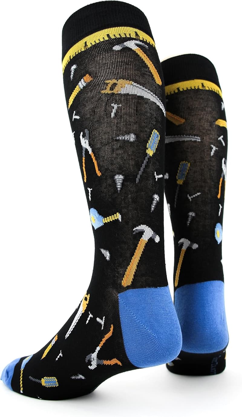 Cool Patterned Dress Socks for Men