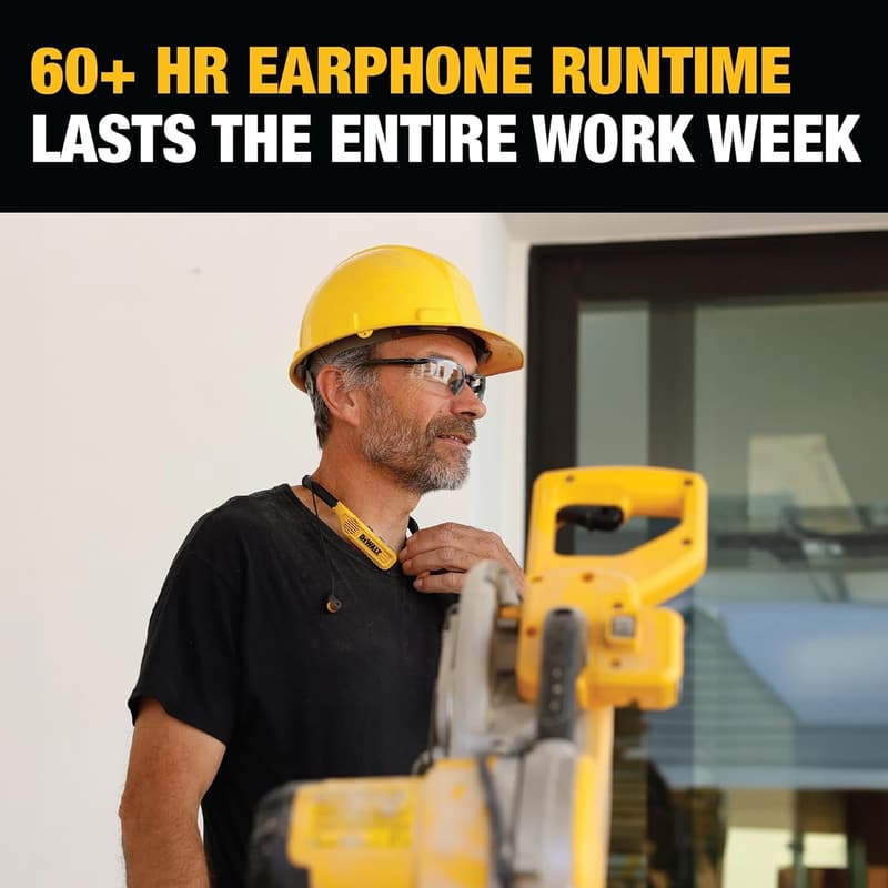 DEWALT 2-in-1 Bluetooth Neckband Headphones with Speakers