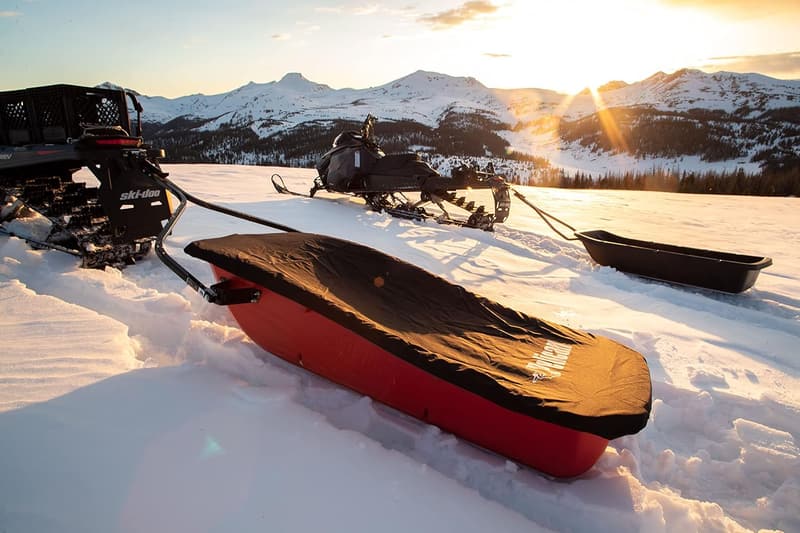 Red Trek 75 Utility Snow Sled for Winter Fun