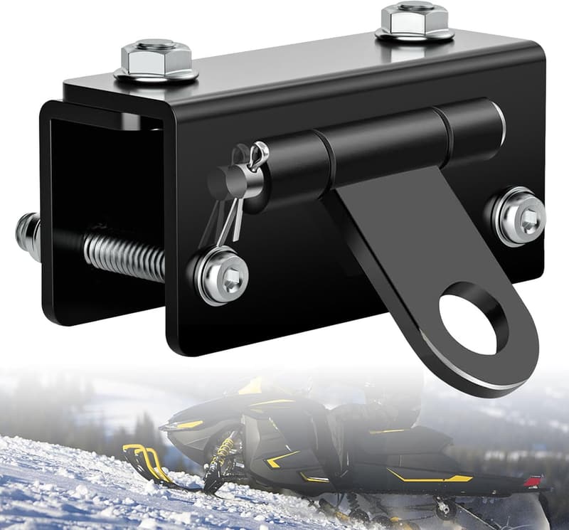 Adjustable Heavy-Duty Snowmobile Bumper Hitch Kit
