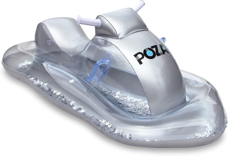 Luxurious Inflatable Snowmobile Sled with Handles - 51 Inch