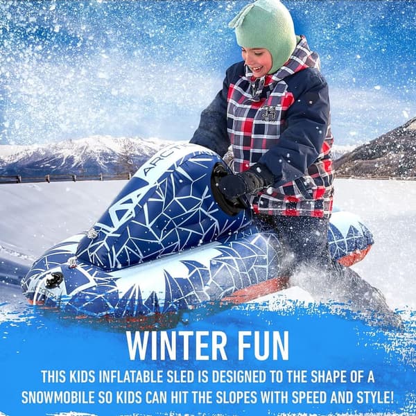 Arctic Trails Heavy-Duty Inflatable Snow Tubes for Kids & Adults