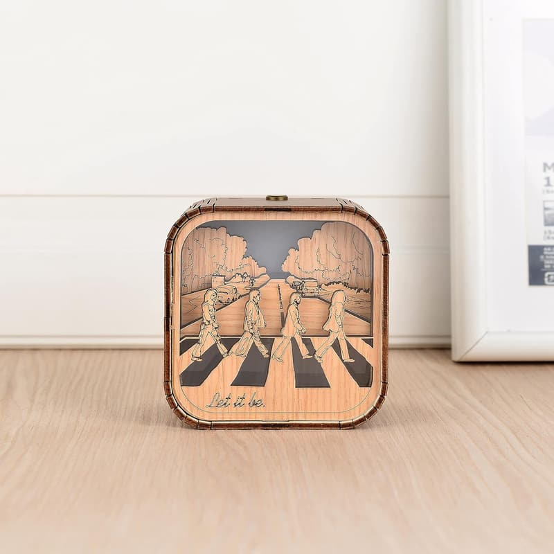 Handmade Vintage Wooden Music Box - 