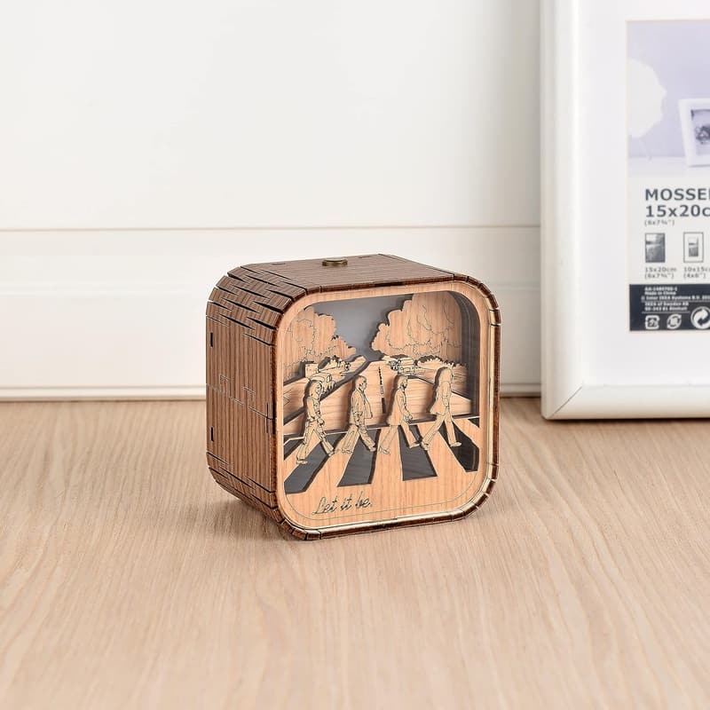 Handmade Vintage Wooden Music Box - 