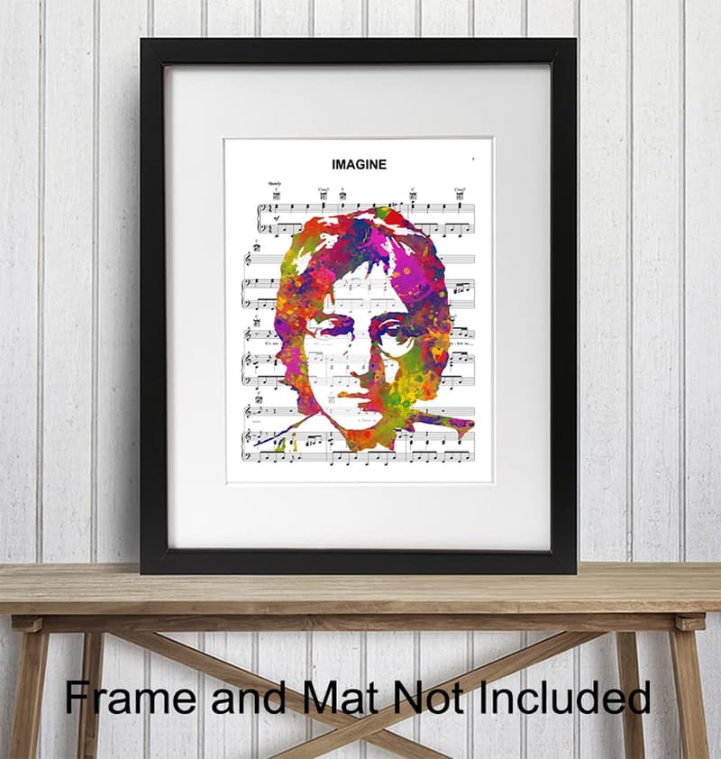 John Lennon 8x10 Poster - Unique Beatles Wall Art Decor