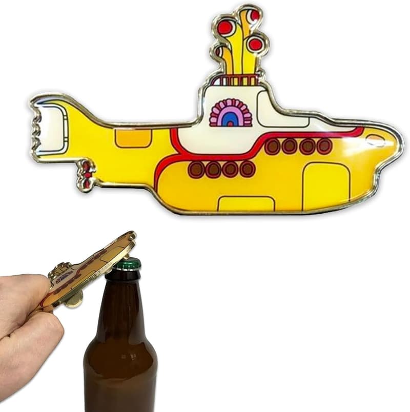 The Beatles Bottle Opener Set with Yellow Submarine & Drumhead
