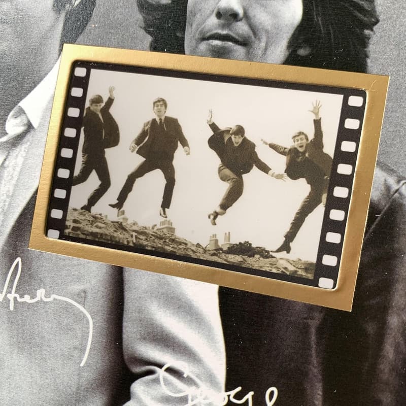 The Beatles Framed Poster with Film Display - Cool Gift for Music Lovers