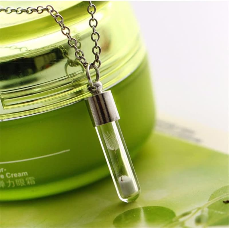 Heart-Shaped Cremation Urn Pendant Necklace for Women