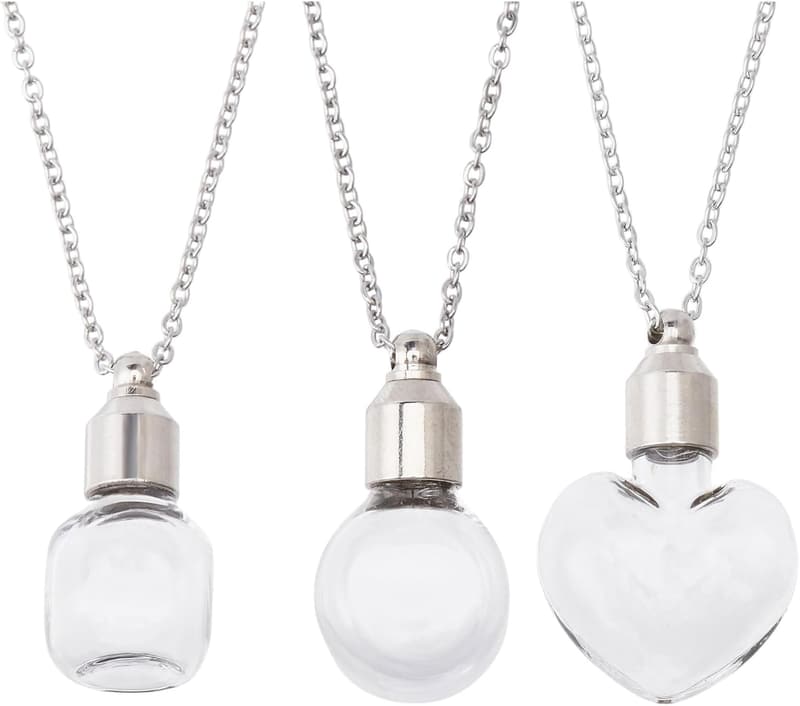 Memorial Ashes Holder Necklace - Stainless Steel Heart Pendant