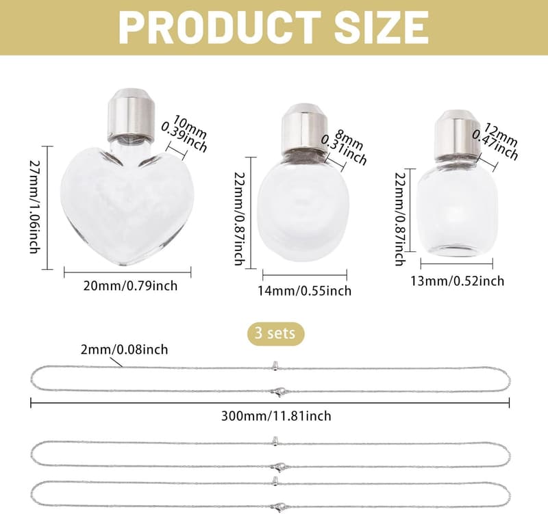 Memorial Ashes Holder Necklace - Stainless Steel Heart Pendant
