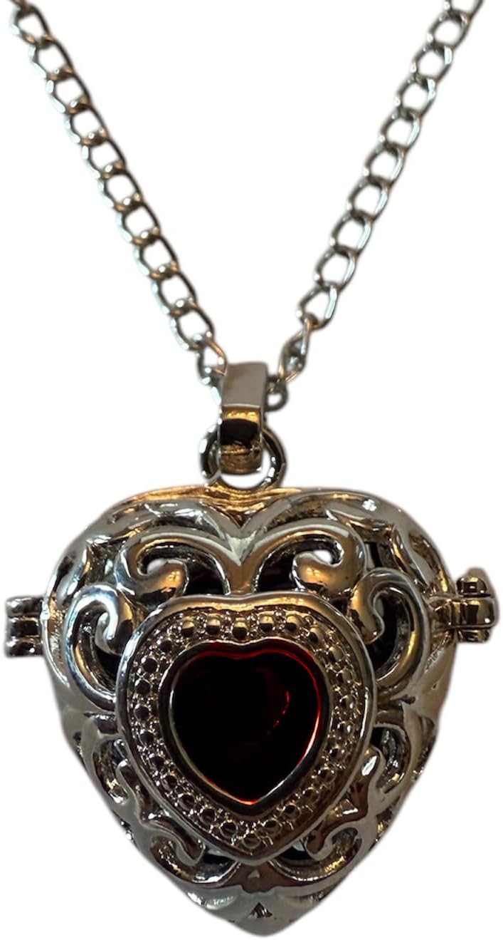 Victorian Heart Locket Bloodvial Necklace - 32