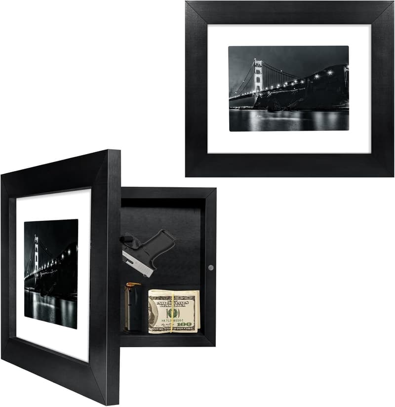 Concealment Furniture: Hidden Gun Safe Picture Frame 11