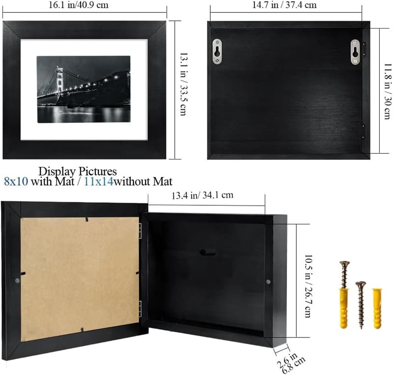 Concealment Furniture: Hidden Gun Safe Picture Frame 11