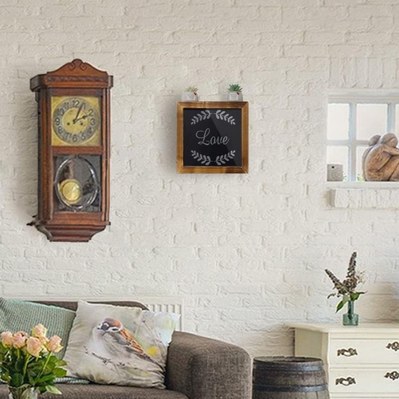 Wooden Gun Storage Box & Wall Safe with Picture Frame