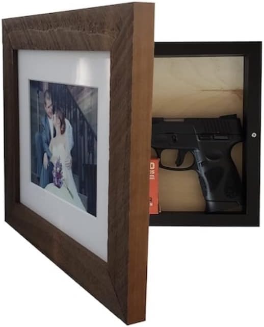 Father’s Day Handgun Concealment Frame - Real Walnut Wood