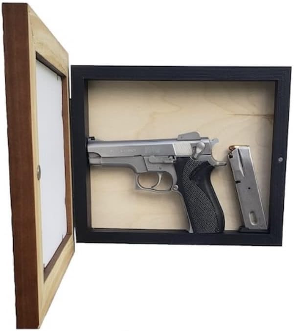Father’s Day Handgun Concealment Frame - Real Walnut Wood