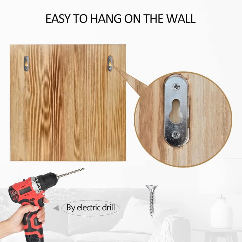 Concealed Firearm Storage Picture Frame Shelf for Home Decor