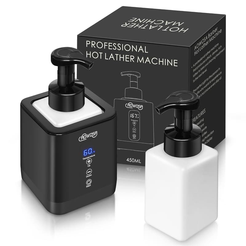 Professional Hot Lather Machine for Men - Large Capacity Shaving Foam Maker