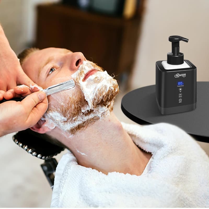 Professional Hot Lather Machine for Men - Large Capacity Shaving Foam Maker