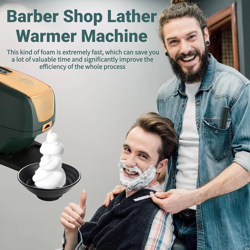 Heated Lather Machine for Barbers with 260ML Dispenser