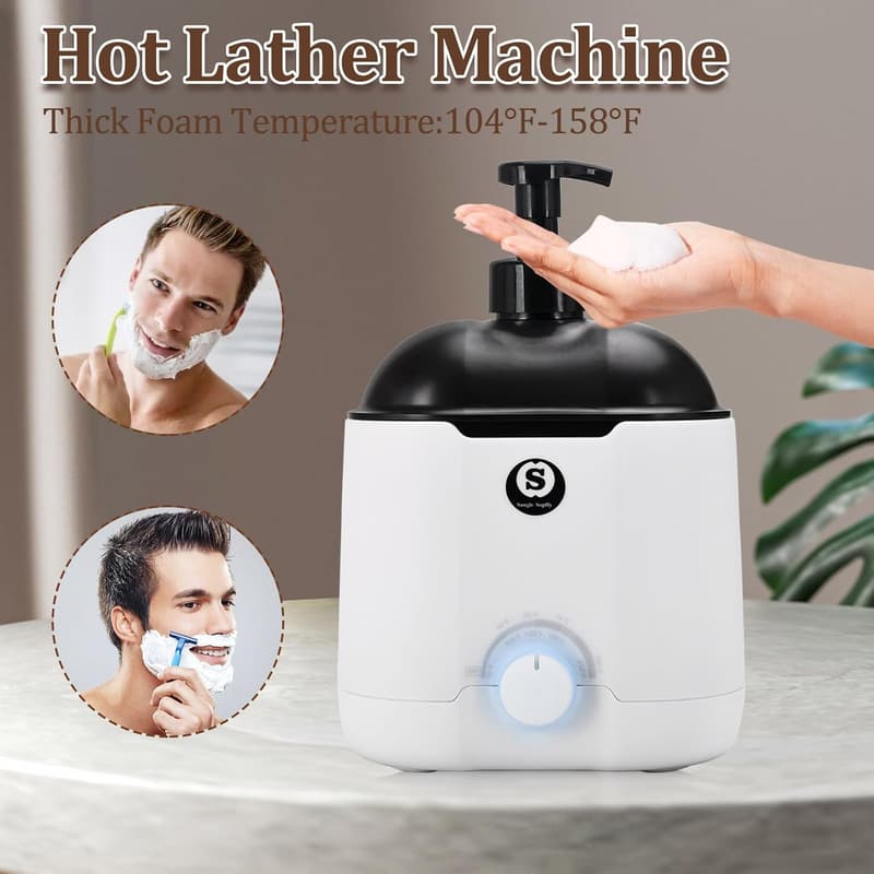 Heated Shaving Cream Dispenser for Men - 800ML Capacity