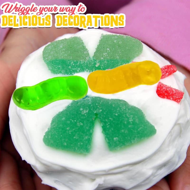 Spring Wriggly Worms Gummy Candy - Soft & Chewy Treats - 14 oz