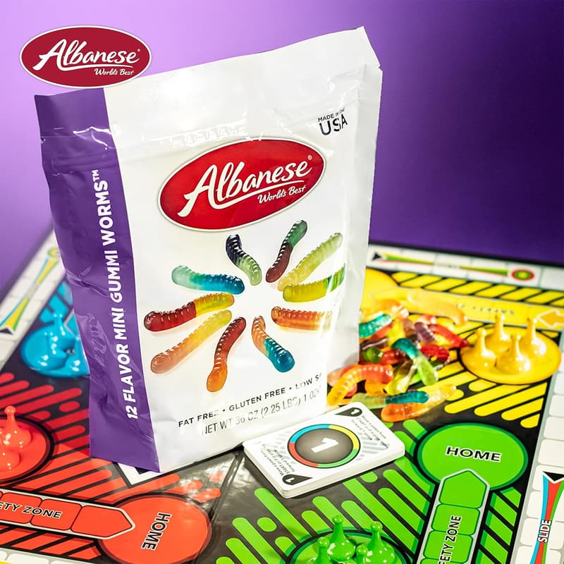Albanese Mini Gummi Worms 12-Flavor Candy, 36oz Bag