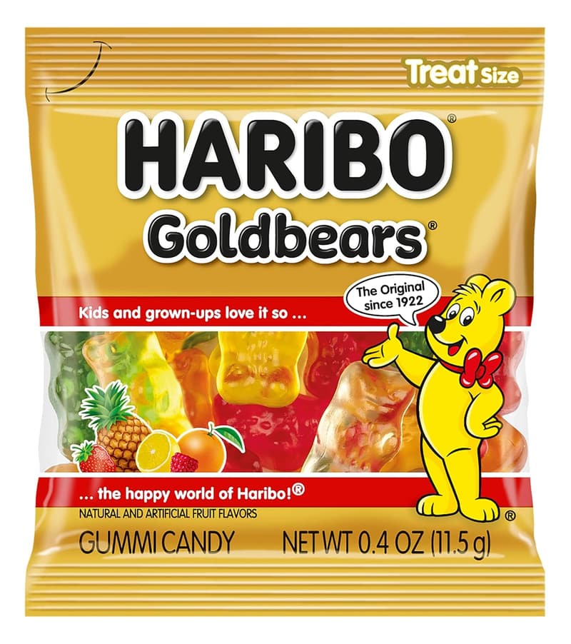Haribo Goldbears Gummy Candy 22.8 oz Assorted Tub