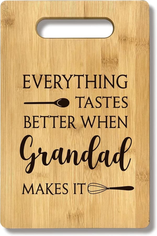 Grandad Gifts: Bamboo Cutting Board for Father's Day