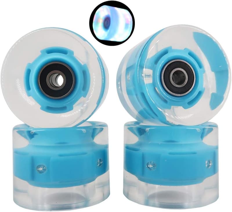 Freedare 60mm Skateboard Wheels with Bearings - Set of 4