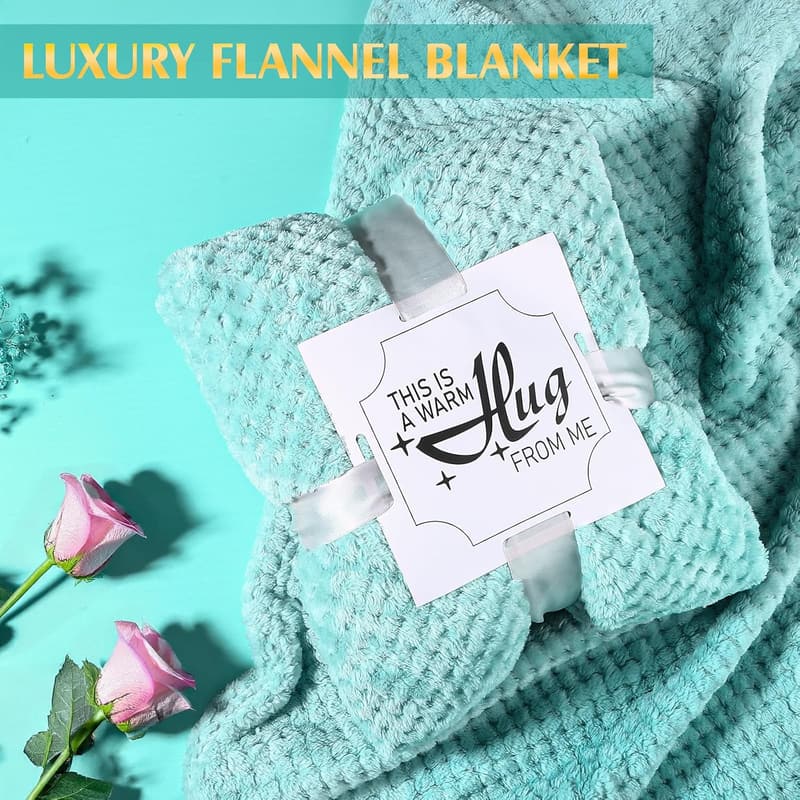 Luxury Flannel Blanket Care Package for Her - Birthday & Self-Care