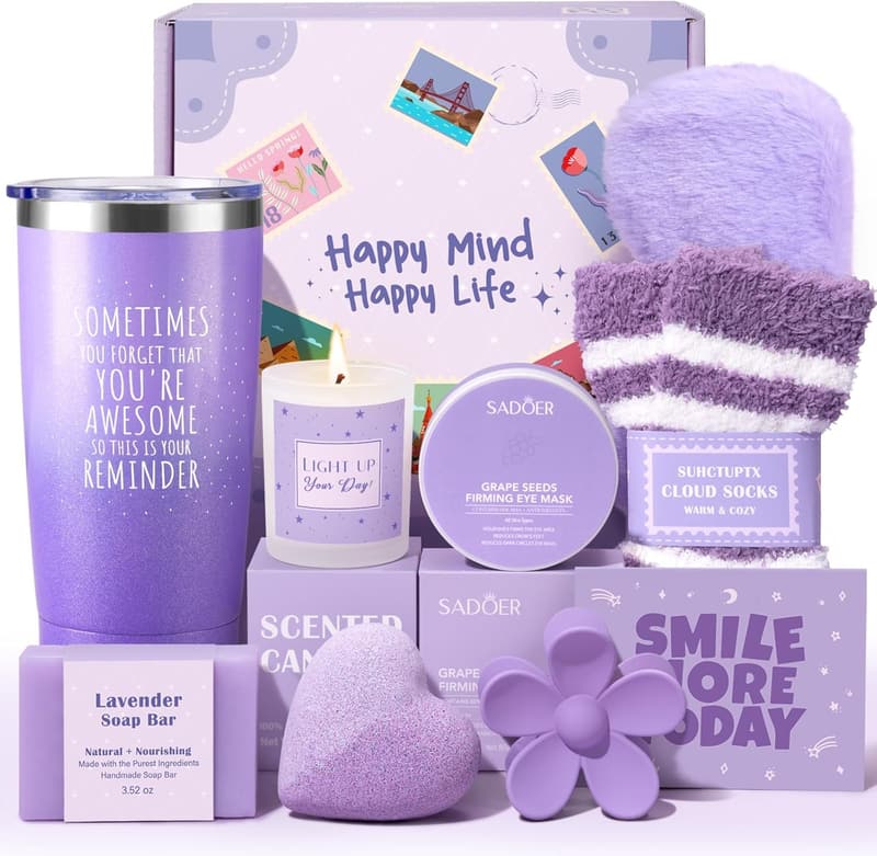 Unique 9-Piece Birthday Gift Basket for Women