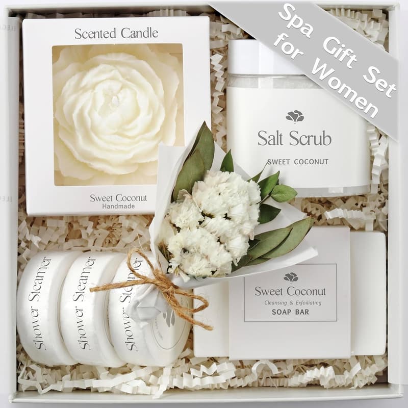 Luxury Coconut Spa Gift Basket for Women - Birthday & Mother's Day