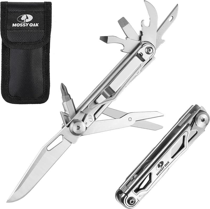 Mossy Oak 12-in-1 Stainless Steel Multitool Pocket Knife