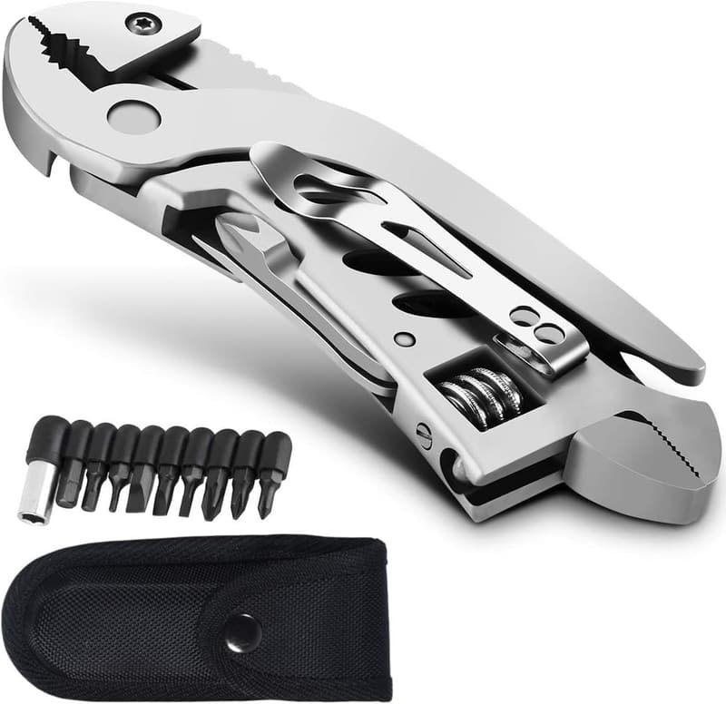 7-in-1 Adjustable Stainless Steel Multitool Wrench