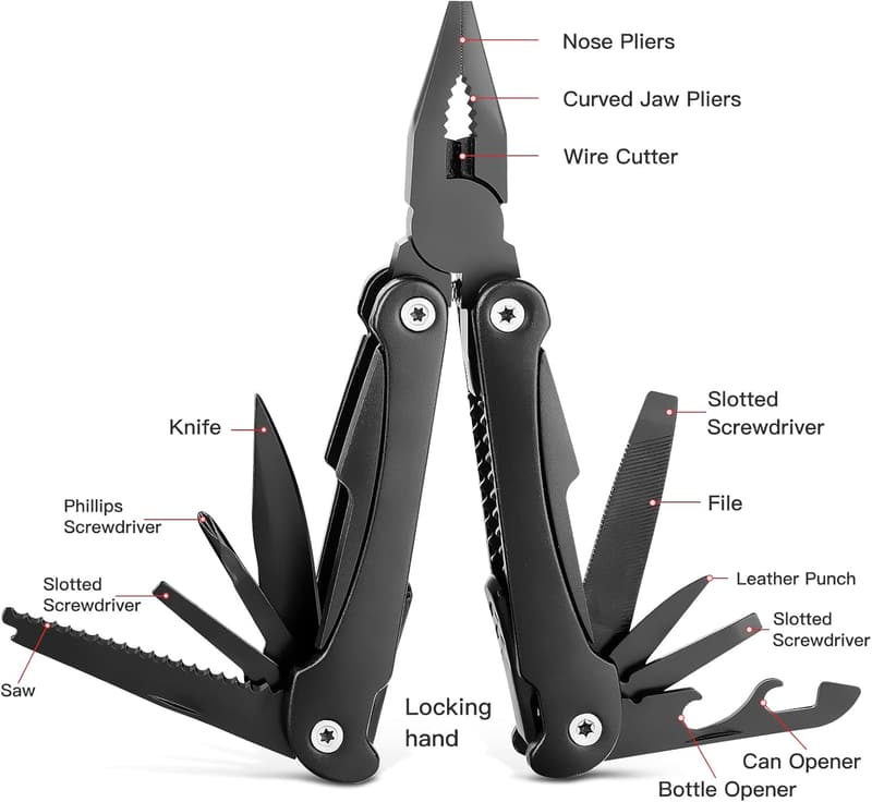 Portable 14-in-1 Multitool Pliers - Ideal Gift for Men