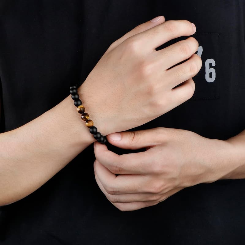 Tiger Eye Bracelet for Men - Perfect Gift for Dad, Husband, or Son