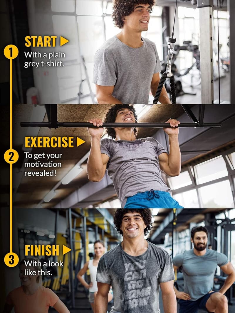 Motivational Workout T-Shirts for Men - Sweat Activated