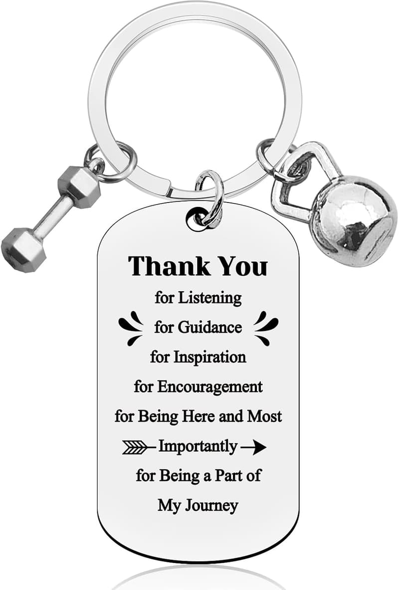 Fitness Instructor Appreciation Keychain Gift for Coaches