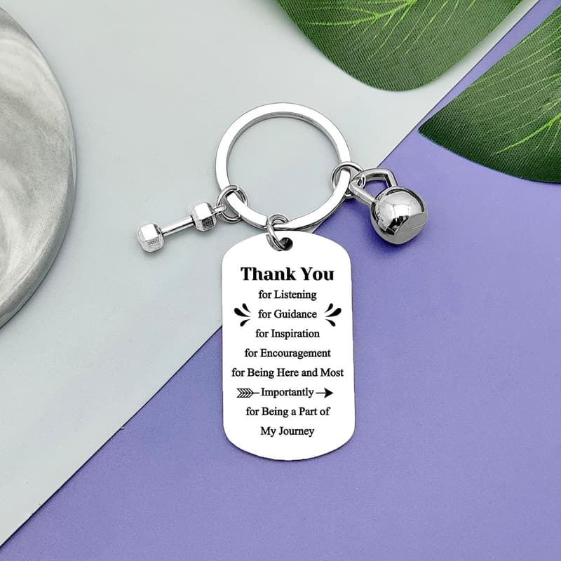 Fitness Instructor Appreciation Keychain Gift for Coaches