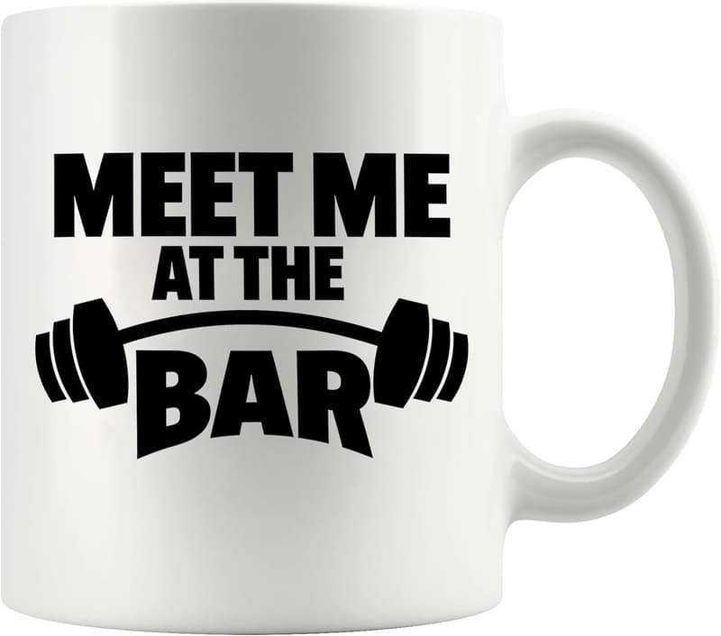 Weightlifting Gift Mug for Dad or Husband - 11 oz White